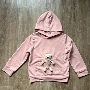 Patpat Girl’s Pink Teddy Bear Sweatshirt Size 5-6